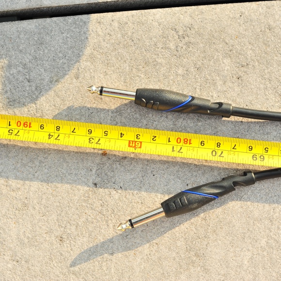 1-2pcs 1/4 in Guitar Music Audio Cable Jack Coiled Or Straight Black - Picture 12 of 12